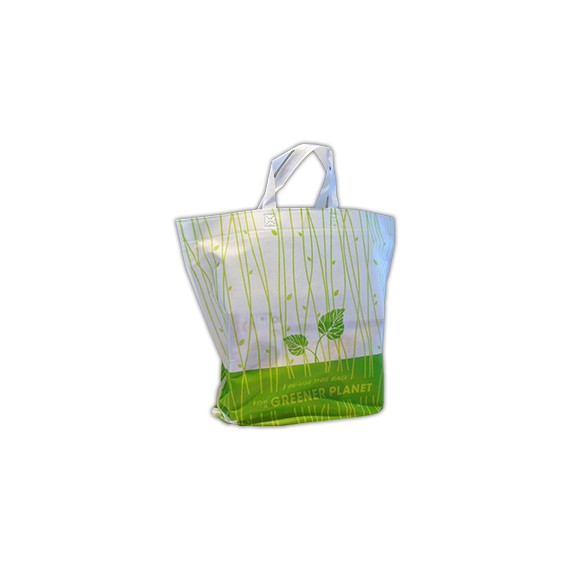 SAC TNT 40*46+(2*10)cm SOUFFLET FOND 'GREENER PLANET'