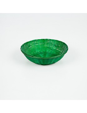 PANIER CLASSIC OSIER ROND Ø 30*10cm  VERT