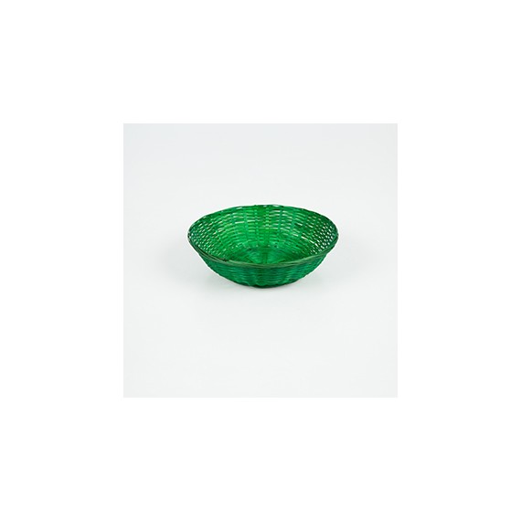 PANIER CLASSIC OSIER ROND Ø 30*10cm  VERT