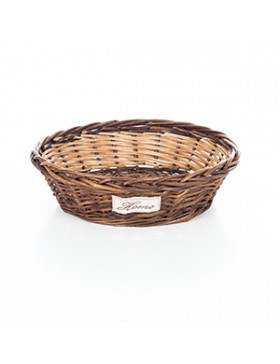 PANIER OSIER ROND BRUN Ø40*12cm Home