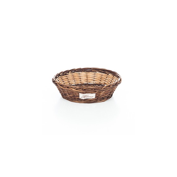 PANIER OSIER ROND BRUN Ø40*12cm Home