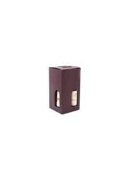 BOITE PORTABLE 4 btl 180*180*340mm AUBERGINE