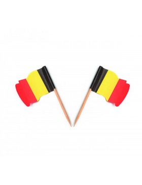 Drapeau Belge sur pic Bambou - 6cm