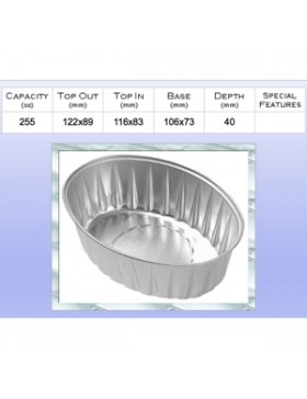 RAMEQUIN ALU OVAL RO251 122*89*40 mm 250cc