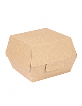 Box Hamburger 'ThePack' - 14,4*13,6*9,2cm - Kraft brun