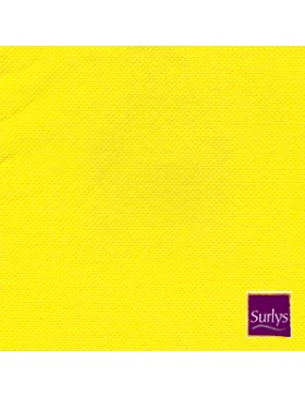 SERV. SURLYS GAUFFRÉE 25*25cm JAUNE