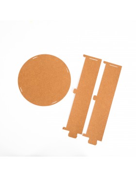 Couvercle Kraft Ø33*11cm - Alimentaire 890gr/m²