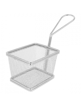 Mini Friteuse 1 portion - 10*7,8*7cm - Acier chrome