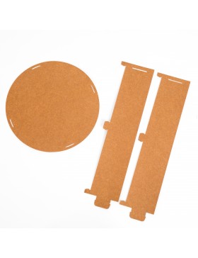 Couvercle Kraft Ø43*11cm - Alimentaire 890gr/m²