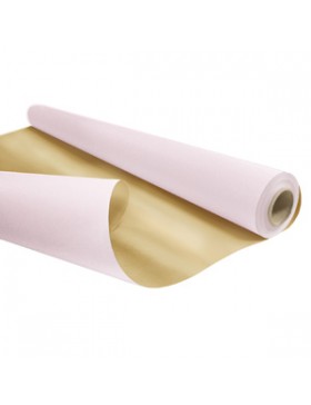 Bobine cadeau réversible Kraft 0,79*40m 60g/m² - Nude/Gold