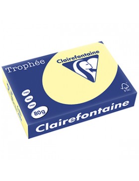 PAPIER A4 CLAIREFONTAINE TROPHÉE 80g/m² CANARI