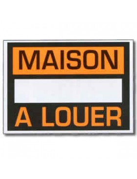 AFFICHE 'Maison à louer' 30*42cm