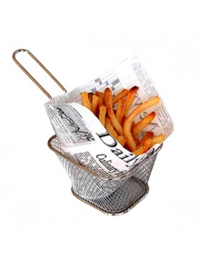 SAC HAMBURGER 13*13,5cm 'Daily Food News' INGRAISSABLE - 100°