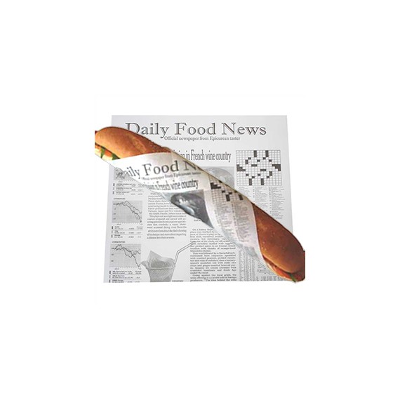 FEUILLE INGRAISSABLE WRAPS 31*28,5cm Daily Food News