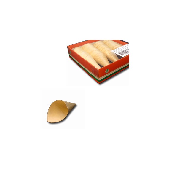 LUNCHSET CORNET EN BOIS Ø30*60/85mm