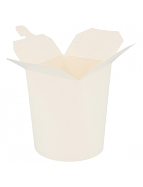 Pot à pâtes carton blanc 480 ml - Ø8*9cm