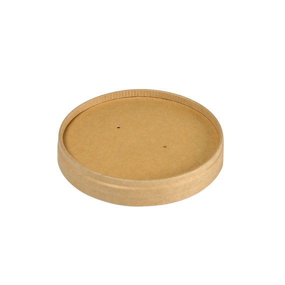 Couvercle Kraft pour pots 240 & 360ml - Ø90mm