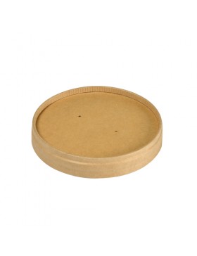 Couvercle Kraft pour pot 480ml - Ø97mm