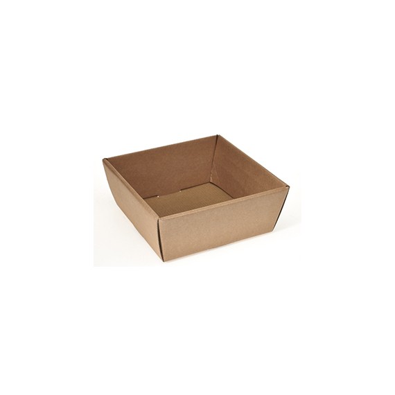 PANIER CARTON CARRÉ 20*10cm KRAFT