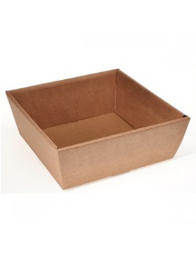 PANIER CARTON CARRÉ 25*9cm KRAFT