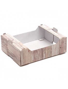 CAGEOT CARTON RECT 19*15*6cm WOOD