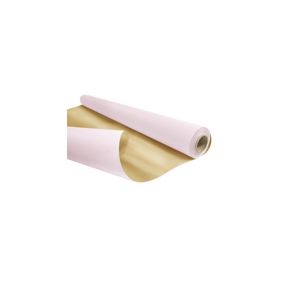 Bobine cadeau réversible Kraft 0,79*40m 60g/m² - Nude/Gold