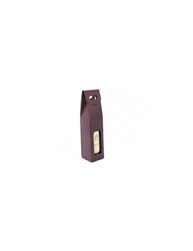 BOITE PORTABLE 1 btl 90*90*385mm AUBERGINE