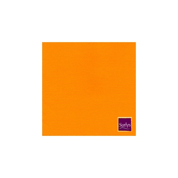 SERV. SURLYS GAUFFRÉE 25*25cm MANDARINE