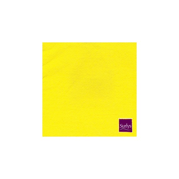 SERV. SURLYS GAUFFRÉE 25*25cm JAUNE