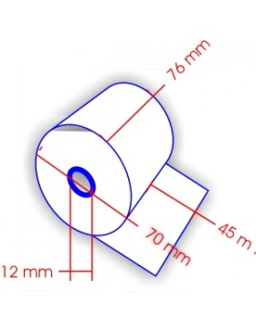 ROULEAU MACHINE ORD. la 76mm Ø 70mm