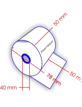 ROULEAU MACHINE THERM. la 50mm Ø78mm mand 40mm