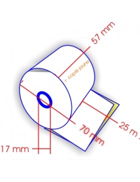 ROULEAU MACHINE CARBONNÉ la 57mm Ø70mm