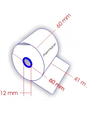 ROULEAU MACHINE THERM. la 60mm Ø60mm (44m)