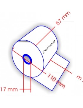 ROULEAU MACHINE THERM. la 57mm Ø110mm mand 17mm