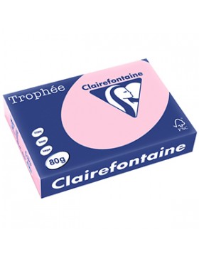 PAPIER A4 CLAIREFONTAINE TROPHÉE 80g/m² ROSE