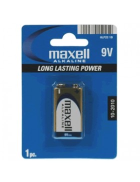 PILE MAXELL ALKALINE 9v LF22