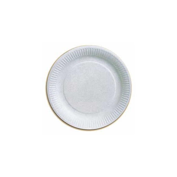 ASSIETTE CARTON BLANC Ø18 CM