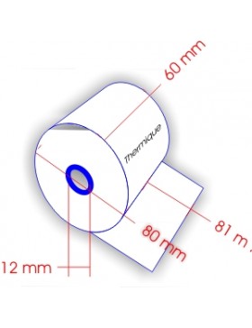 ROULEAU MACHINE THERM. la 60mm Ø80mm 12mm 55 gr