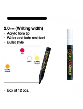 MARQUEUR ARTLINE TEMPERA 4mm BLANC