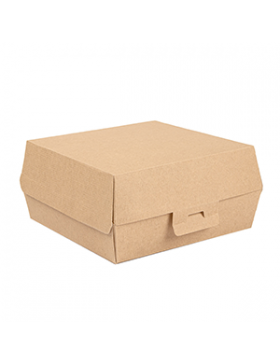 Box Hamburger XL 'ThePack' - 17,6*16,8*7,8cm - Kraft brun