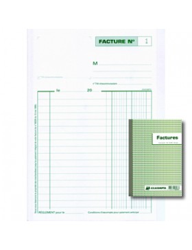 FACTURIER EXACOMPTA 13278 2 COPIES 14.8*21cm