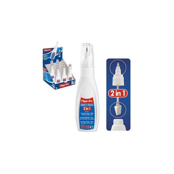 TIPP'EX  SHAKE'N CHOOSE 15ml POINTE & PINCEAU