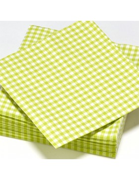SERV. SURLYS 3 Ép. GAUFFRÉE 40*40cm VICHY KIWI