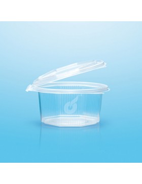 Ravier 'Ripboxx' PP transparent - 500cc- Couv. à charnière
