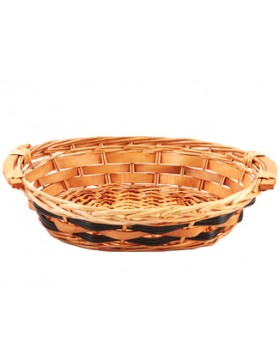 Panier Oval Osier 40*30*10cm - Naturel & Brun