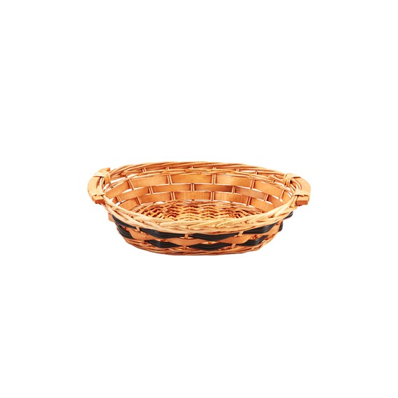 Panier Oval Osier 40*30*10cm - Naturel & Brun