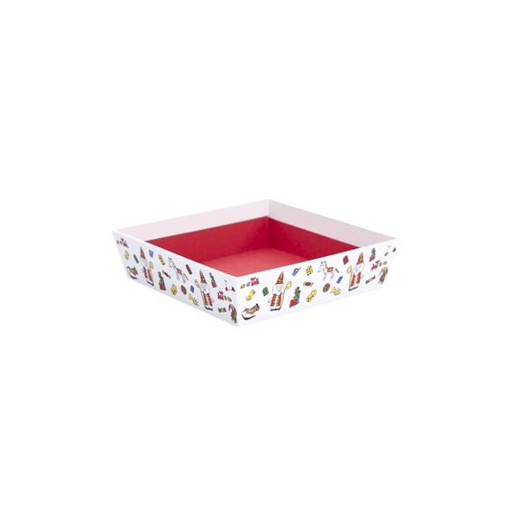 Panier Carton carré 15*4cm - Saint-Nicolas