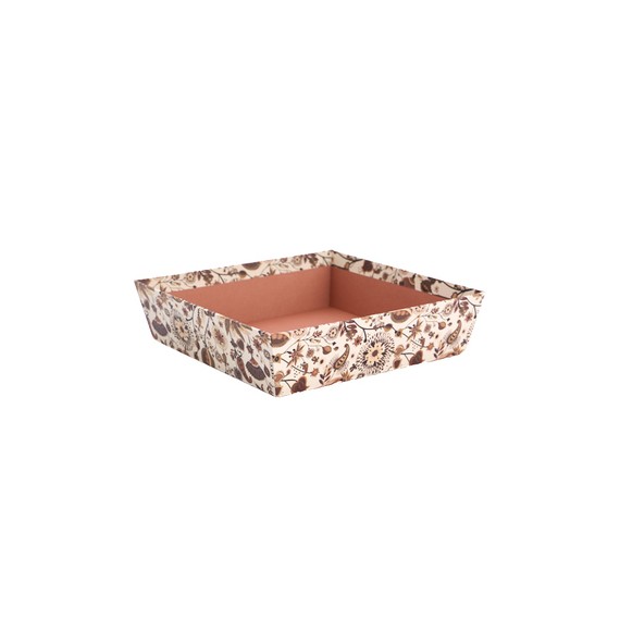 Panier Carton carré 20*5cm - Automnal