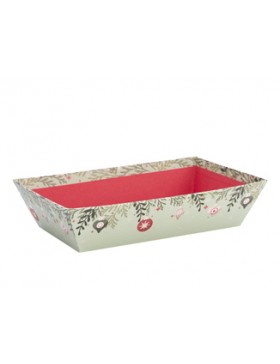 Panier Carton Rect. 23*15*6cm - Boules de Noël
