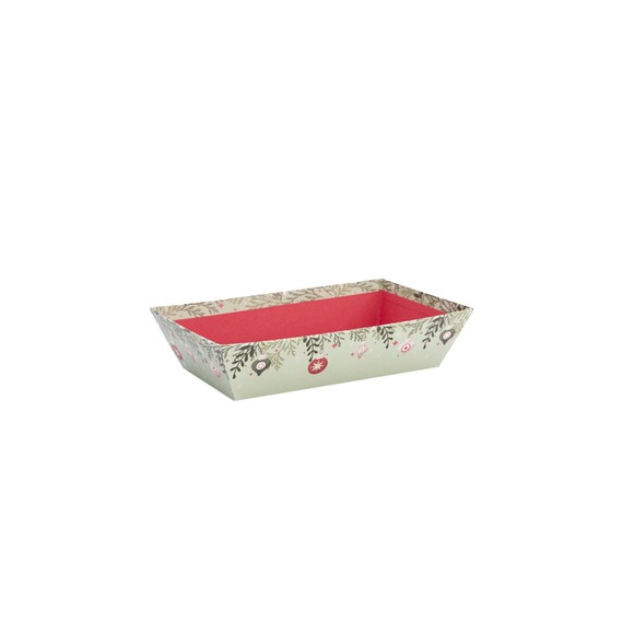 Panier Carton Rect. 23*15*6cm - Boules de Noël